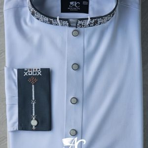 Aesthetic Canvas Mens Cotton White color Panjabi DPL-1